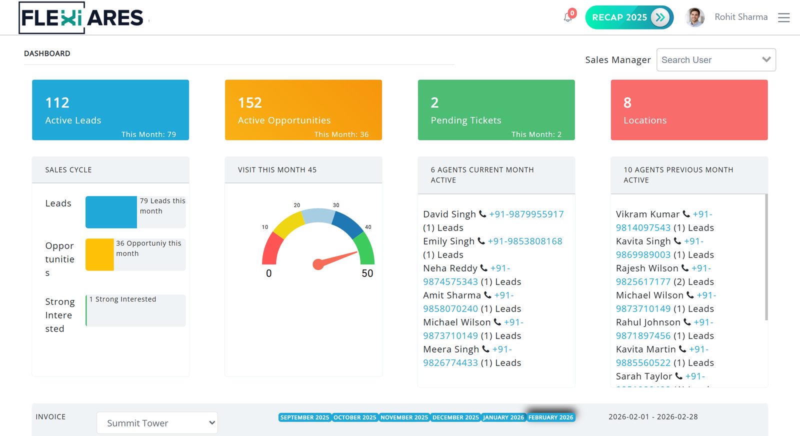 Interactive floor plan with color-coded occupancy in FlexiAres